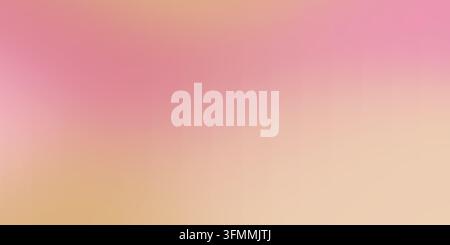 Soft pink and peach colors blend through a smooth horizontal gradient, creating a minimal abstract background with gentle warm tones and no visible ob Stock Photo