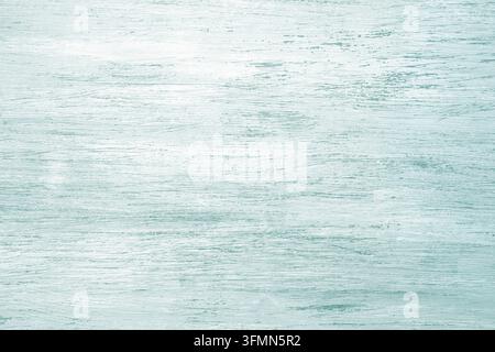Light blue wooden background, painted wooden backdrop with rustic texture, top view Stock Photo