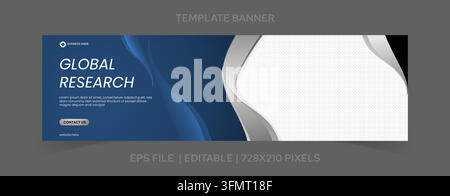 banner design template vector, image placeholder, ads website and social media promotion Stock Vector
