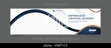 banner design template vector, image placeholder, ads website and social media promotion Stock Vector