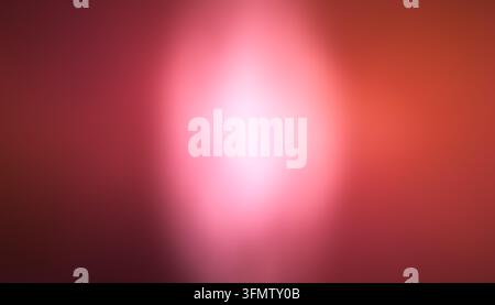 Cinematic magenta illumination features circular flare aura within shadowy burgundy space, showcasing dreamy romantic mood, dramatic high contrast ove Stock Photo