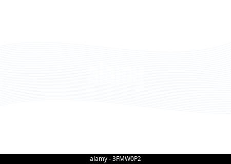 Abstract Flowing Line Background with Curved Blue Waves, Dynamic Motion and Minimal Geometric Design Stock Vector