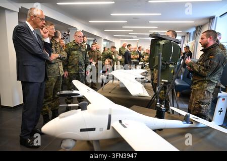 01 October 2026, North Rhine-Westphalia, Münster: Chancellor Friedrich ...