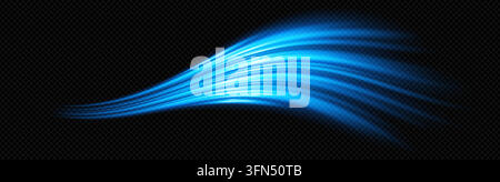 Air background wind with effect cold flow for swoosh clean cool. Smoke water wave with blue fresh vector for swirl conditioner arrow. Light whirlwind Stock Vector