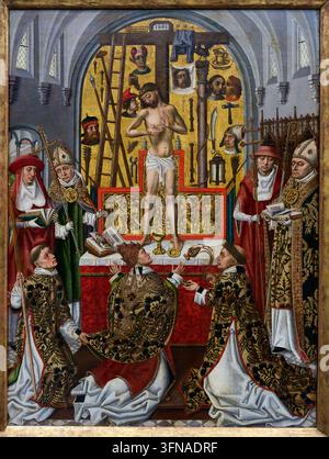 Mass of Saint Gregory, c. 1500, Anonymous ( active Brussels c. 1500), Groeninge Museum, Bruges, Belgium Stock Photo