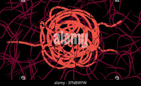 There are always two ways out, color vector illustration Stock Vector