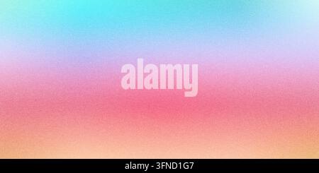 Colorful grainy gradient creating soft pastel background texture Stock Photo