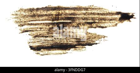 Mud stroke isolated on white background Stock Photo