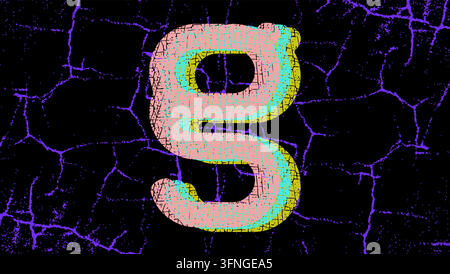 Small English Letter g, color vector illustration Stock Vector