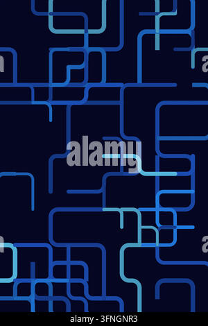 Labyrinth Lines vector background with minimal abstract composition for microstock and commercial design projects. Stock Vector
