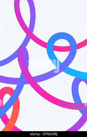 Decorative bright gradient zigzag bands illustration for packaging accents, creative layouts, and modern visual branding. Stock Vector