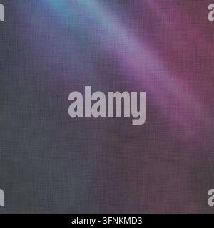A dark fabric texture background illuminated by a soft, diagonal beam of purple and blue light, creating a sophisticated and moody atmosphere. Stock Photo