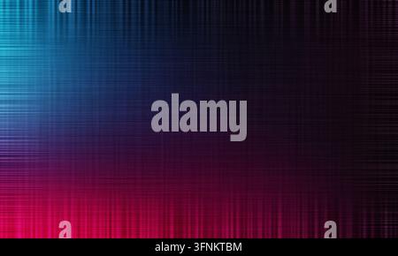 A dark abstract background featuring a textured grid pattern with soft blue and magenta light gradients blending into deep shadows. Stock Photo