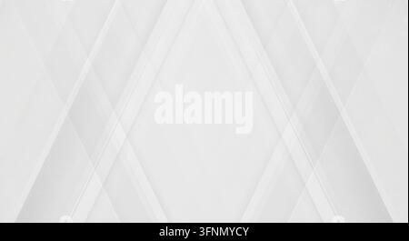 Minimalist abstract composition featuring intersecting white shapes. Stock Photo