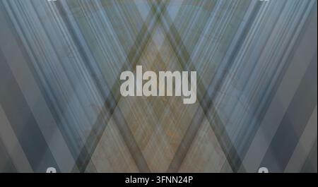 Minimalist architectural composition featuring layered reflections and transparency for modern commercial designs. Stock Photo