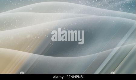 Minimalist abstract background featuring layered light gradients and subtle sparkles. Stock Photo