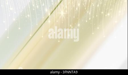 Soft ambient lighting from suspended fixtures. Stock Photo