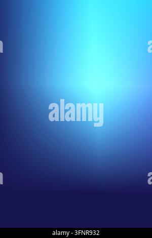 Soft blue abstract background with glowing center light and subtle gradient for modern design Stock Photo