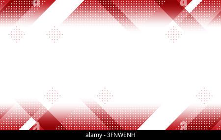 Seamless Background With Abstract Geometric Shapes, Dot Patterns, And Text Space. Vector Illustration. Horizontally Repeatable. Stock Vector