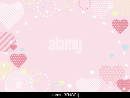 Vector Contemporary-Style Background Illustration With Text Space For Bridal And Valentine’s Day. Stock Vector