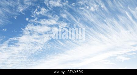 Cirrus clouds with blues only sky Stock Photo