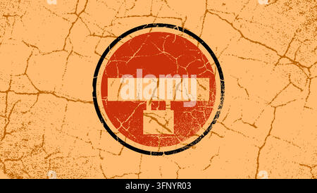 no entry sign, color vector illustration Stock Vector