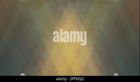 Minimalist abstract composition featuring a glowing triangular light shape. Stock Photo