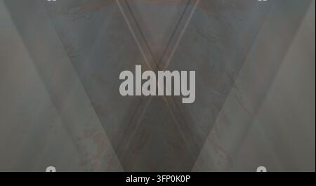 Minimalist marble texture featuring intersecting vee shapes. Stock Photo