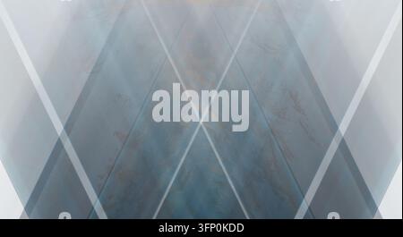 Minimalist abstract composition featuring overlapping translucent panels. Stock Photo