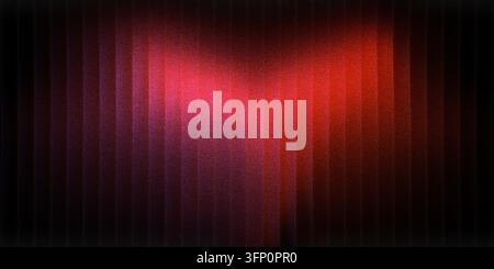 Abstract background showing glowing red heart light illuminating dark textured vertical stripes Stock Photo