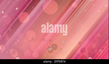 Minimalist abstract background featuring blurred pink and white bokeh effects. Stock Photo