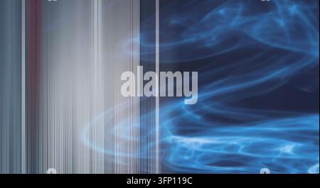 High-contrast abstract composition featuring fluid light gradients. Stock Photo