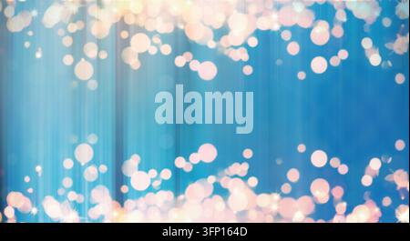 Minimalist composition featuring blurred circular light bokeh for elegant, atmospheric backgrounds. Stock Photo