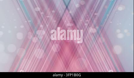 Abstract digital background featuring converging light lines and soft bokeh effects. Stock Photo