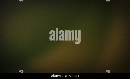 Dark green brown grainy abstract background in 4K with texture blur gradient grunge banner wallpaper Stock Photo