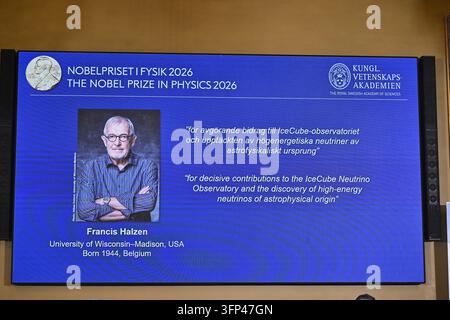Physics Code Example Francis Halzen is announced as the recipient of the 2026 Nobel Prize in ...