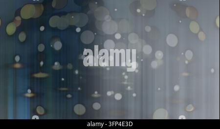 Minimalist composition featuring blurred circular light spots. Stock Photo