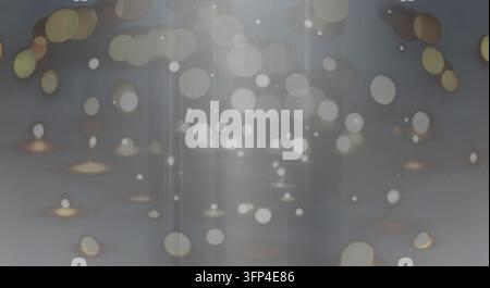 Minimalist bokeh composition featuring blurred circular light spots. Stock Photo