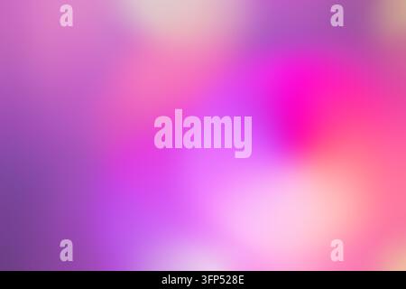 Abstract purple and magenta pink blurred background with soft light gradient. Soft focus violet bokeh abstract background in vibrant pink and orange t Stock Photo