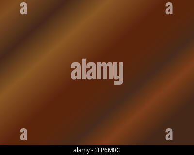 Warm abstract background with brown and orange diagonal gradient, metallic smooth texture. Stock Vector