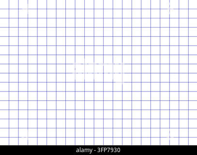 Blue graph paper grid pattern vector background. Notebook paper texture for education, science, engineering, math, blueprint, or architectural plannin Stock Vector
