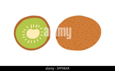 Kiwi set Stock Vector