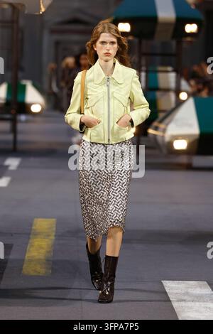 A model presents a creation for Louis Vuitton Women's Spring/Summer ...