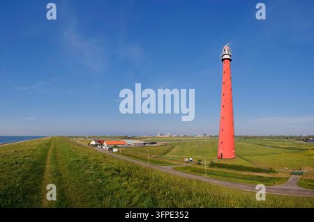 Lange Jaap Lighthouse, Huisduinen, Den Helder, North Holland, Netherlands Stock Photo