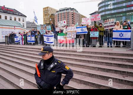 Oslo 20261007. Palestine demonstration in front of Jernbanetorget on ...