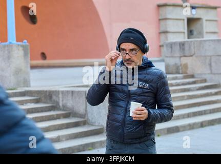 Event Model Example Vienna, Austria. 06th Oct, 2026. Photo shoot for the filming of “Im ...