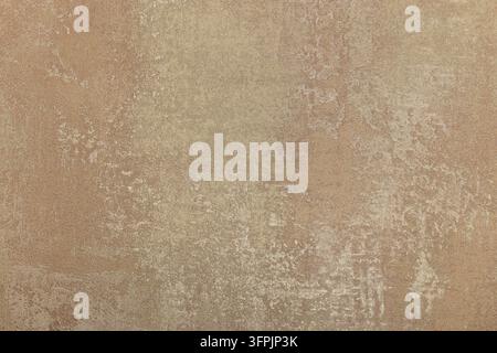 Detailed surface view of a distressed beige woven fabric with aged texture Stock Photo