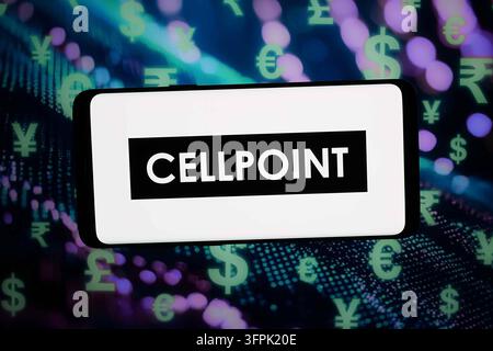 In this photo illustration, the British payment company CellPoint ...