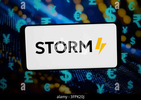 In this photo illustration, the Swiss advisory company STORM Partners ...