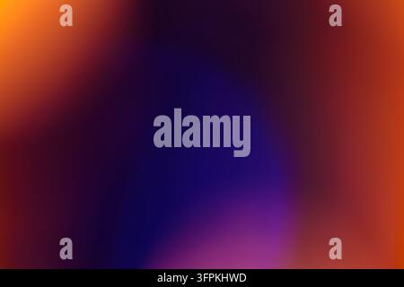 Abstract blurred background with a purple gradient and soft transitions into orange Stock Photo